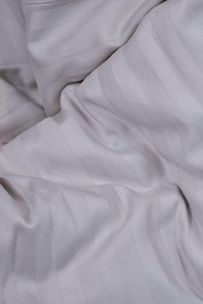 Комплект постільної білизни Delight Двоспальний 175х210 см Luxury Grey Страйп-сатин Stripe_satin_grey_2 фото