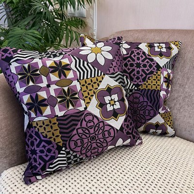 Декоративна подушка з наповнювачем Sucua фіолетова 1746624968 фото