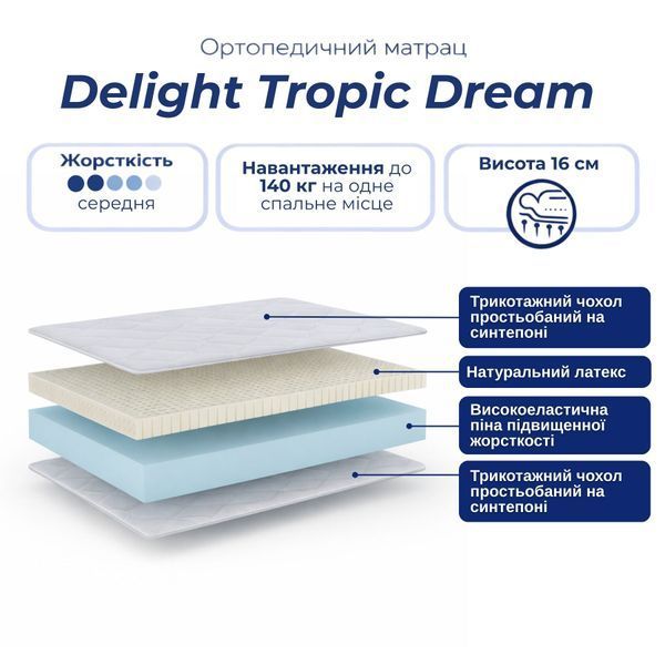 Ортопедичний матрац Delight Tropic Dream delight-tropic-dream/80x190 фото