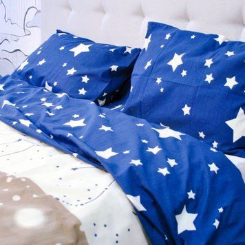 Комплект постільної білизни Delight Cotton Premium Зіркове небо 1798127265 фото