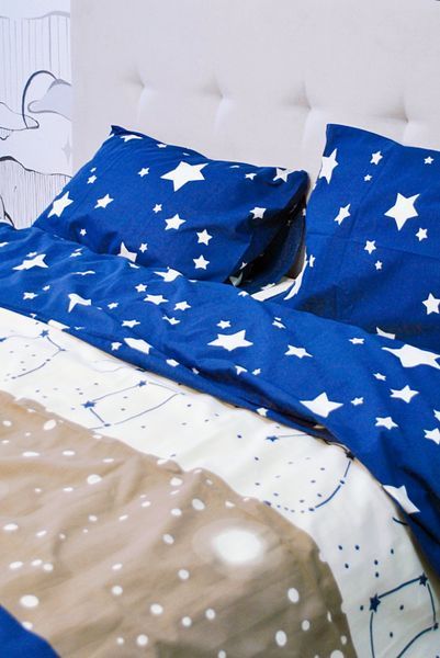 Комплект постільної білизни Delight Cotton Premium Зіркове небо 1798127265 фото